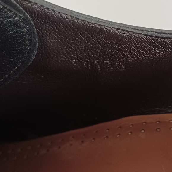 Allen Edmonds Black leather lace up dress mens shoes size 13 - Picture 10 of 13